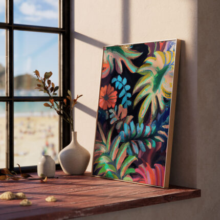 Jungle Symphony | Botanical Oil Pastel | Solo Art