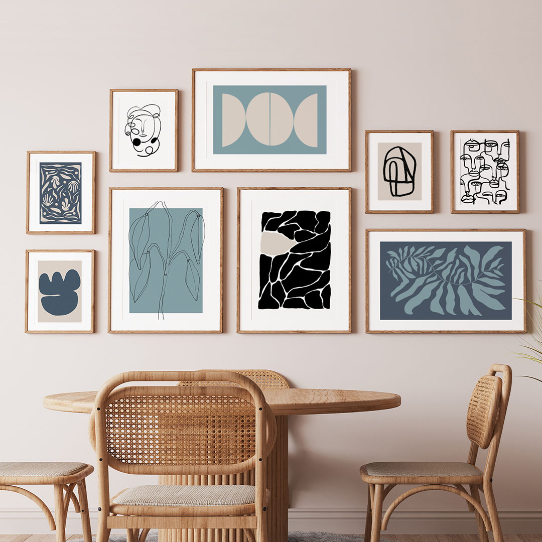 MODERN-SHAPES-AND-FACES-Gallery-wall