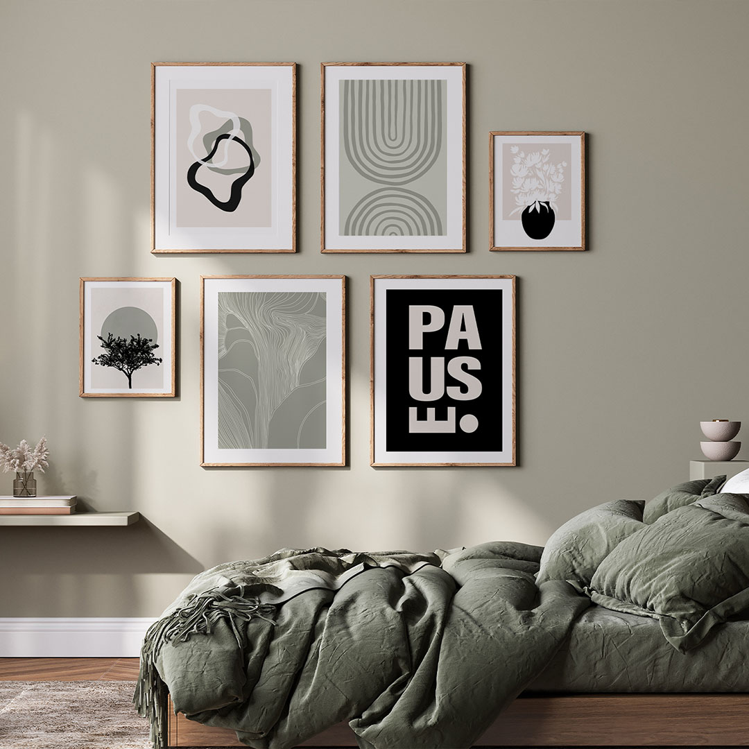 sage-green-and-black-gallery-wall