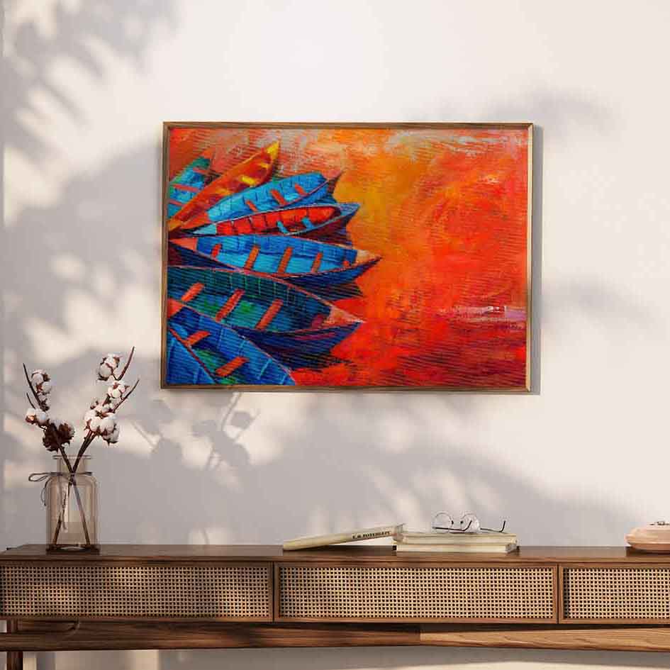 Coastal Evening Vibrant Painting Solo Art (6)