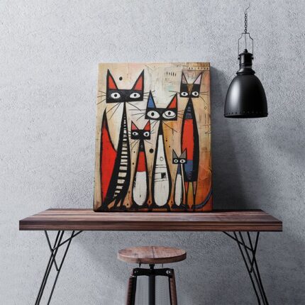 Cubist Whiskers | Fine Abstract | Solo Art