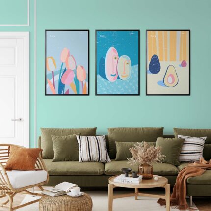 Essence of Elegance | Abstract Minimalism | Set of 3