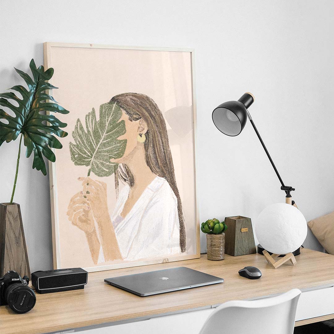 Mysterious Leaf Portrait Intriguing Art Solo (2)